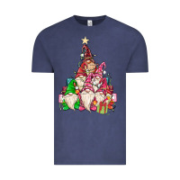 Vintage Denim christmas tree Vintage Tee - MaliasSmallBusiness