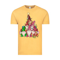 Vintage Mustard christmas tree Vintage Tee - MaliasSmallBusiness