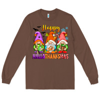 Chestnut happy hallothanksmas gnomes Long Sleeve Tee - texasbilliewilder