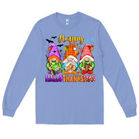 Colony Blue happy hallothanksmas gnomes Long Sleeve Tee - texasbilliewilder