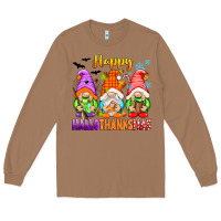 Toasted Coconut happy hallothanksmas gnomes Long Sleeve Tee - texasbilliewilder