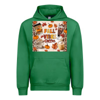 Emerald fall vibes coffee Urban Hoodie - MaliasSmallBusiness