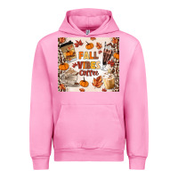Fuchsia Pink fall vibes coffee Urban Hoodie - MaliasSmallBusiness