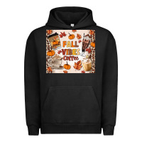 Pigment Black fall vibes coffee Urban Hoodie - MaliasSmallBusiness
