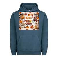 Pigment Midnight Navy fall vibes coffee Urban Hoodie - MaliasSmallBusiness