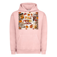 Pigment Salmon fall vibes coffee Urban Hoodie - MaliasSmallBusiness