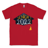 Red senior 2022 graduation cap Classic Tee - RanaPortraitStore
