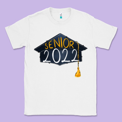 Senior 2022 Graduation Cap Classic Tee Designed By Ranaportraitstore
