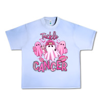 Tackle Cancer Halloween Ghosts American Football Urban Heavy Tee | Teevron