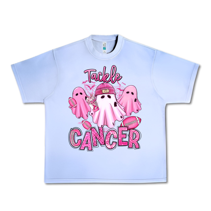 Tackle Cancer Halloween Ghosts American Football Urban Heavy Tee by RanaPortraitStore | Teevron