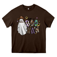 Chocolate Brown Boo Haw Heavy Core Tee - CowhideDigitalArt