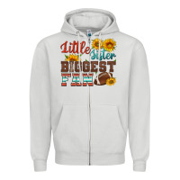Dove Grey little sister biggest fan american football Zipper Hoodie - HRA Design Shop