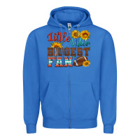 True Royal little sister biggest fan american football Zipper Hoodie - HRA Design Shop