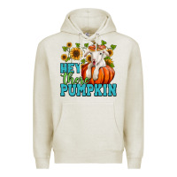 Oatmeal Heather Hey there pumpkin Lamb Premium Hoodie - NancyCooperArtShop
