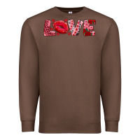 Chestnut love with kiss Premium Sweatshirt - AdoDesignShop
