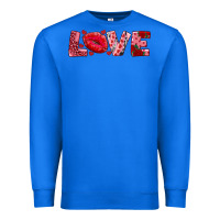True Royal love with kiss Premium Sweatshirt - AdoDesignShop