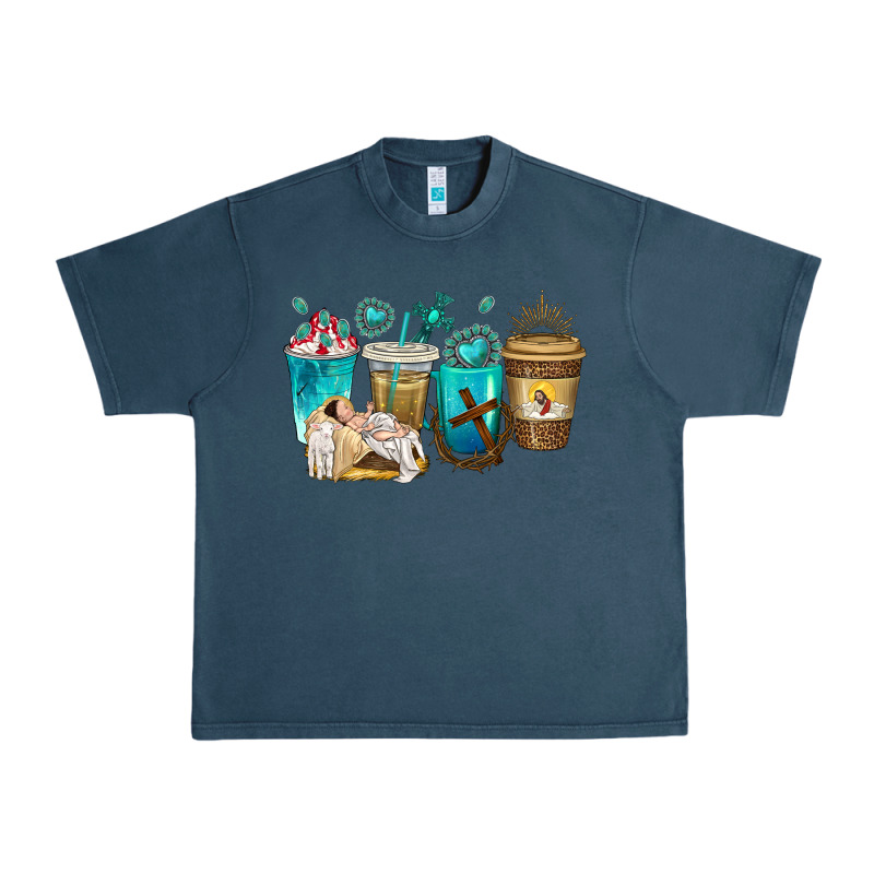 Jesus Coffee Cups Urban Heavy Tee by texasbilliewilder | Teevron