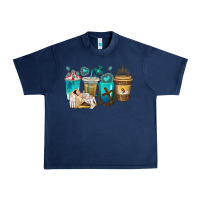 Navy jesus coffee cups Urban Heavy Tee - texasbilliewilder