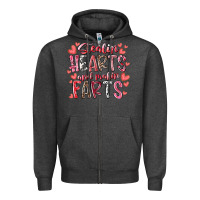 Charcoal Heather stealin hearts and makin farts Zipper Hoodie - RacoonDesign