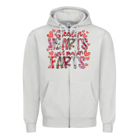 Dove Grey stealin hearts and makin farts Zipper Hoodie - RacoonDesign