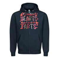 Navy stealin hearts and makin farts Zipper Hoodie - RacoonDesign