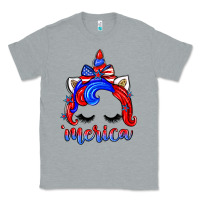 Heather Grey 4th of july 'merica unicorn Classic Tee - Zillion Design Studio