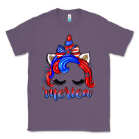 Lavender 4th of july 'merica unicorn Classic Tee - Zillion Design Studio