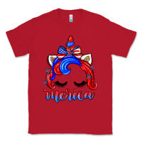 Red 4th of july 'merica unicorn Classic Tee - Zillion Design Studio