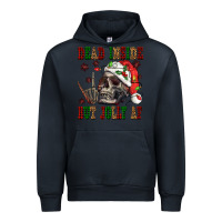 Navy Dead inside but jolly af Urban Hoodie - NancyCooperArtShop