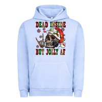 Pigment Grape Ice Dead inside but jolly af Urban Hoodie - NancyCooperArtShop