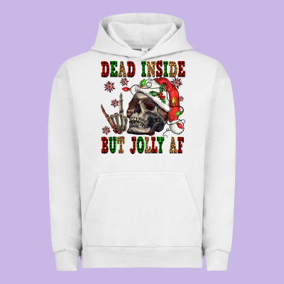 Dead Inside But Jolly Af Urban Hoodie Designed By Nancycooperartshop