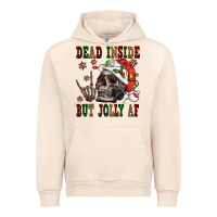 Sandshell Dead inside but jolly af Urban Hoodie - NancyCooperArtShop