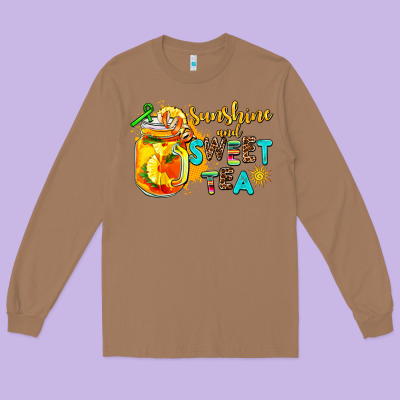 Sunshine And Sweet Tea Long Sleeve Tee Designed By Adodesignshop
