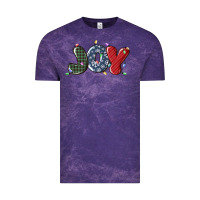 Cloud Purple joy christmas lights Vintage Tee - MaliasSmallBusiness
