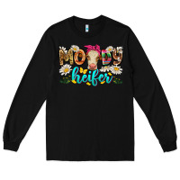 Black moody heifer Long Sleeve Tee - Zillion Design Studio