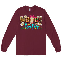 Burgundy moody heifer Long Sleeve Tee - Zillion Design Studio