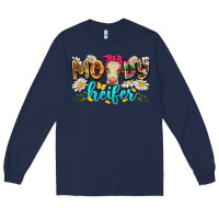 Navy moody heifer Long Sleeve Tee - Zillion Design Studio