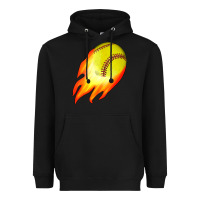Black softball Heavyweight Hoodie - JahusDesignShop