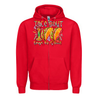 Red taco bout 100 days of school Zipper Hoodie - RacoonDesign