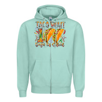 Seafoam taco bout 100 days of school Zipper Hoodie - RacoonDesign