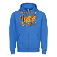 True Royal taco bout 100 days of school Zipper Hoodie - RacoonDesign