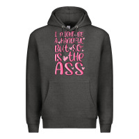Charcoal Heather i might be a handful but so is this ass Premium Hoodie - MaliasSmallBusiness