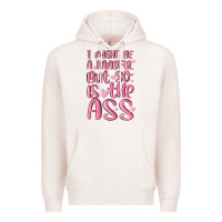Pale Pink i might be a handful but so is this ass Premium Hoodie - MaliasSmallBusiness