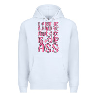 White i might be a handful but so is this ass Premium Hoodie - MaliasSmallBusiness