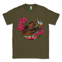 Army Green western serape horseshoe Classic Tee - RanaPortraitStore