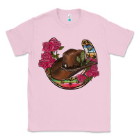 Bubblegum Pink western serape horseshoe Classic Tee - RanaPortraitStore