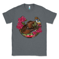Charcoal Heather western serape horseshoe Classic Tee - RanaPortraitStore