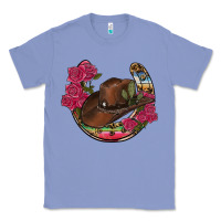 Colony Blue western serape horseshoe Classic Tee - RanaPortraitStore