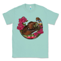 Seafoam western serape horseshoe Classic Tee - RanaPortraitStore