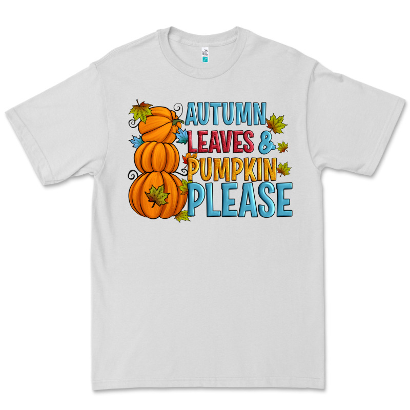 Autumn Leaves And Pumpkin Please Premium Tee by Artiststas | Teevron